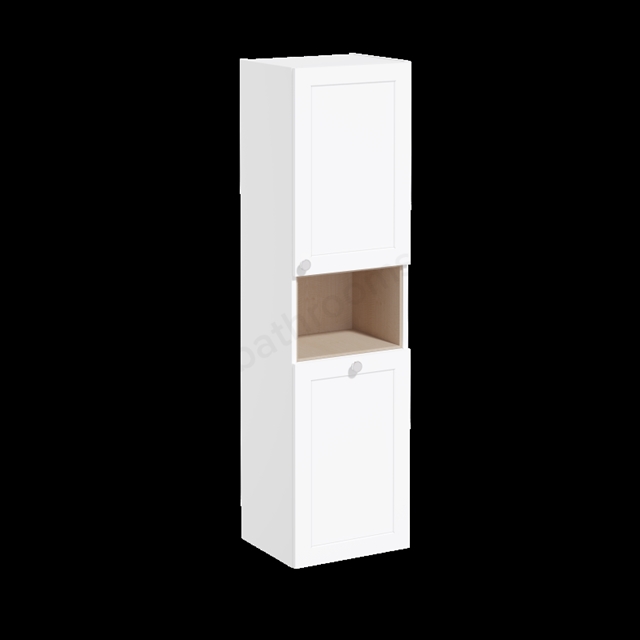 VitrA Root Classic Tall Unit Matt White, with laundy basket, Right