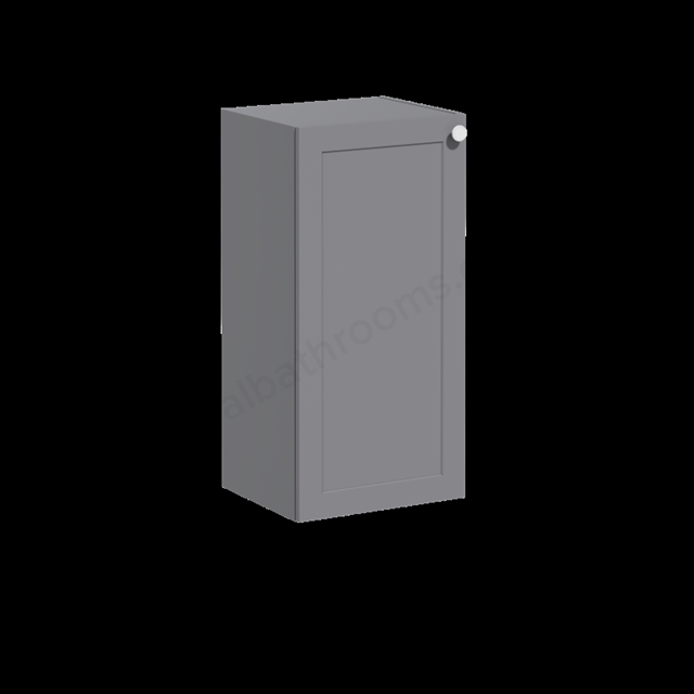 VitrA Root Classic Matt Grey Lower Unit - 40cm Left-hand hinged