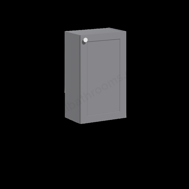 VitrA Root Classic Compact Matt Grey Lower Unit - 40cm Right-hand hinged
