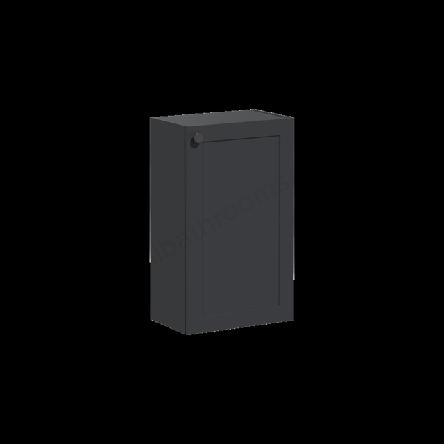 VitrA Root Classic Compact Matt Graphite Lower Unit - 40cm Right-hand hinged