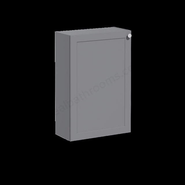 VitrA Root Classic Matt Grey Lower Unit - 55cm Left-hand hinged