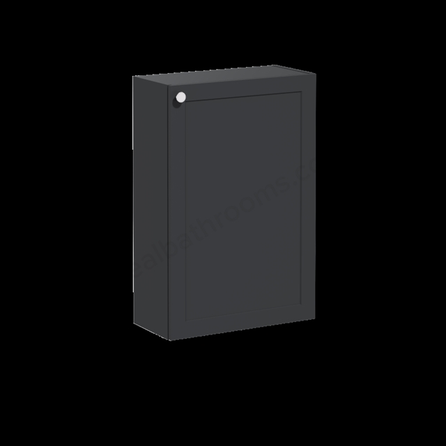 VitrA Root Classic Compact Matt Graphite Lower Unit - 55cm Right-hand hinged