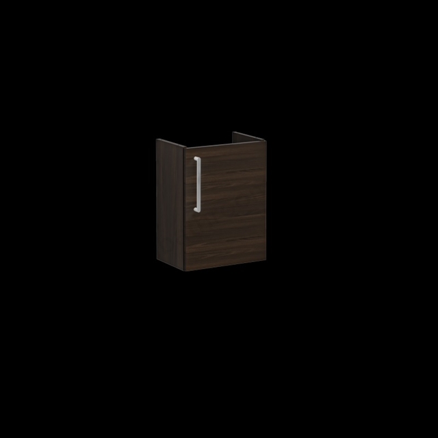 VitrA Root Flat Washbasin Unit Walnut, with right tap hole, without washbasin, Right
