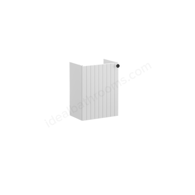 VitrA Root Groove Washbasin Unit Matt Light Grey, with right tap hole, without washbasin, Left