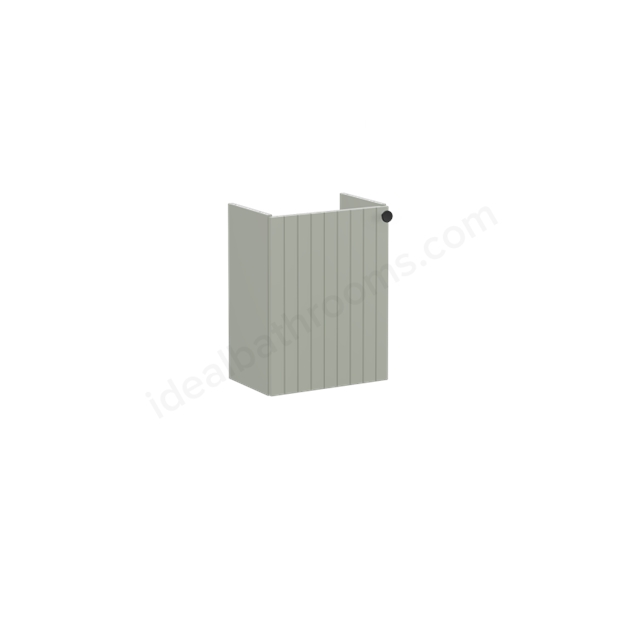 VitrA Root Groove Washbasin Unit Matt Retro Green, with right tap hole, without washbasin, Left