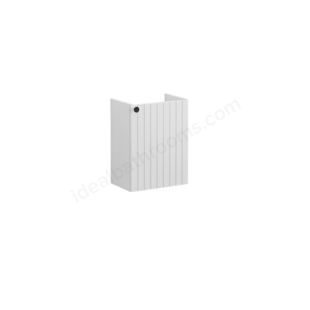 VitrA Root Groove Washbasin Unit Matt Light Grey, with right tap hole, without washbasin, Right