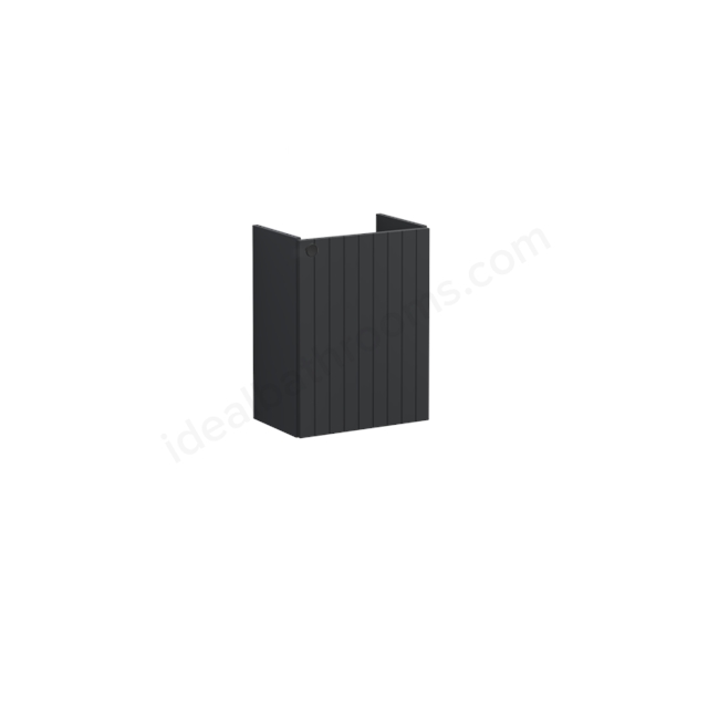 VitrA Root Groove Washbasin Unit Matt Graphite, with right tap hole, without washbasin, Right