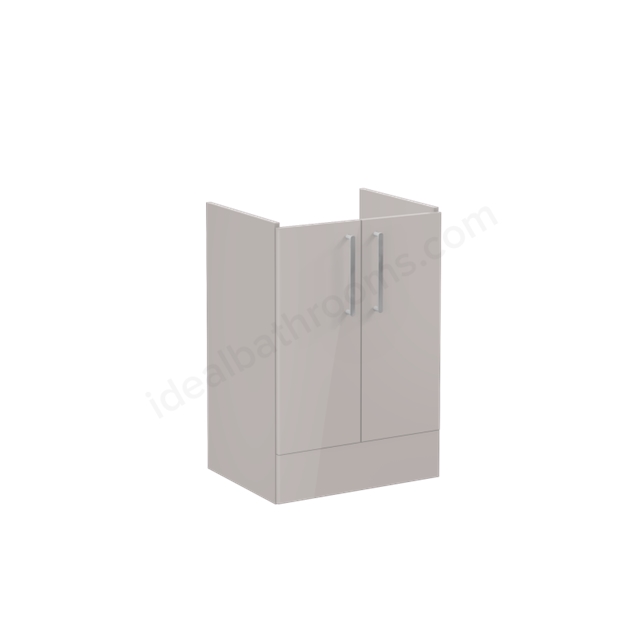 VitrA Root Flat Washbasin Unit Sahara Beige High Gloss, without washbasin