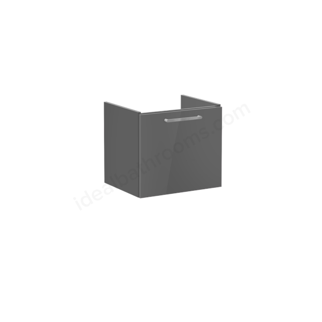 VitrA Root Flat Washbasin Unit Anthracite High Gloss; without washbasin
