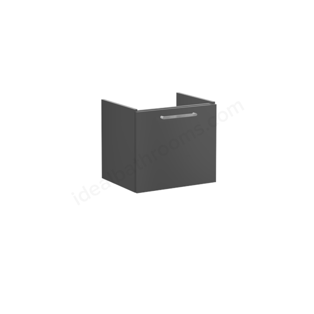 VitrA Root Flat; Vanity unit; 60 cm;one drawer Matt Storm Grey; without washbasin
