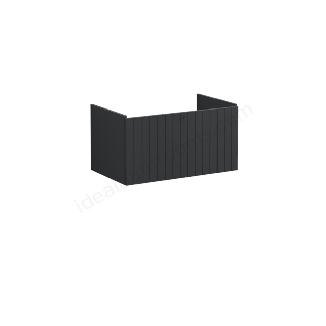 VitrA Root Groove Washbasin Unit Matt Graphite; without washbasin