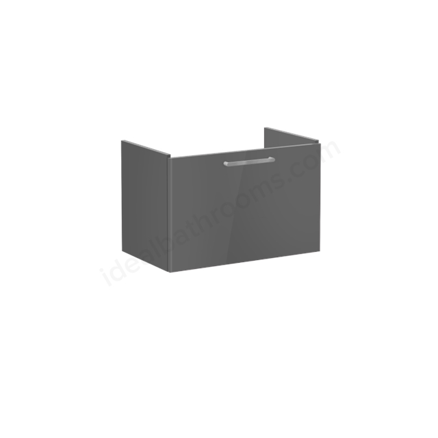 VitrA Root Flat Washbasin Unit Anthracite High Gloss; without washbasin