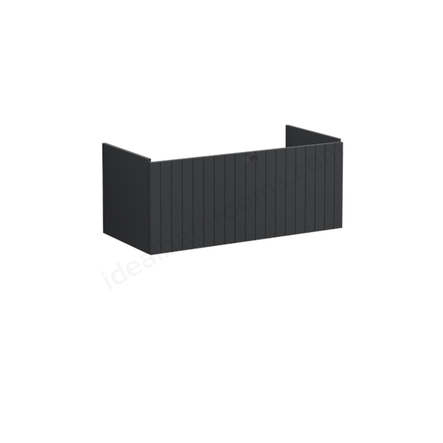VitrA Root Groove Washbasin Unit Matt Graphite; without washbasin