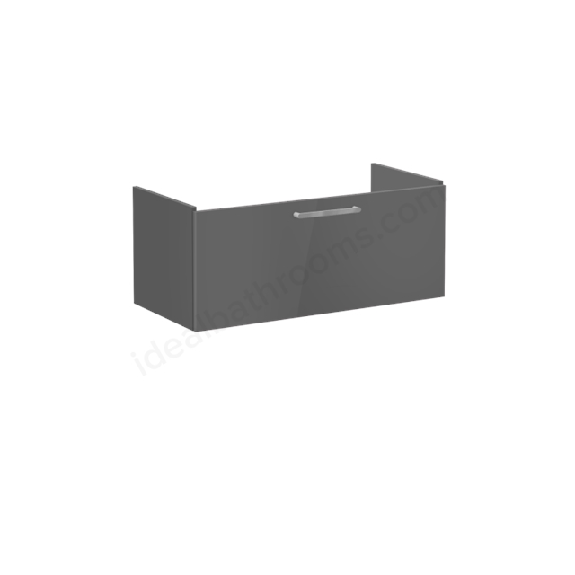 VitrA Root Flat Washbasin Unit Anthracite High Gloss; without washbasin