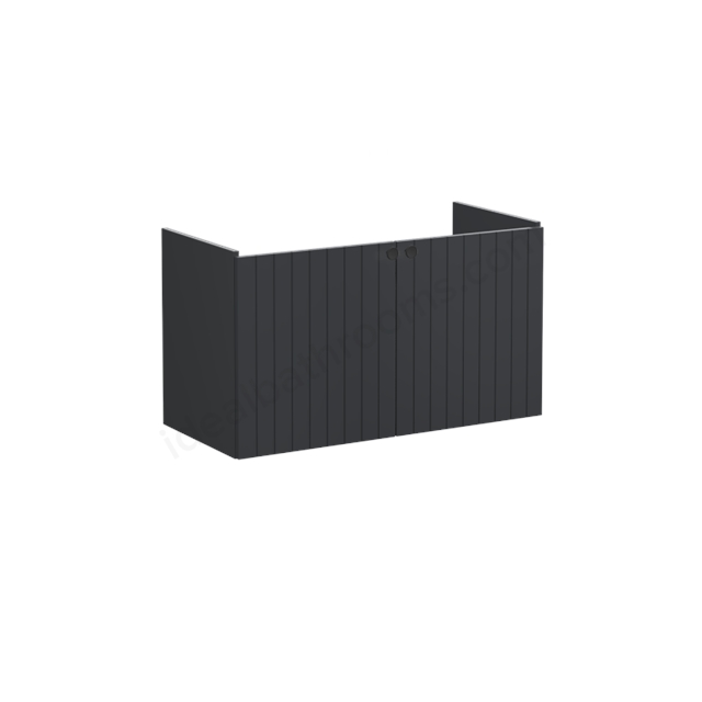 VitrA Root Groove Washbasin Unit Matt Graphite; without washbasin