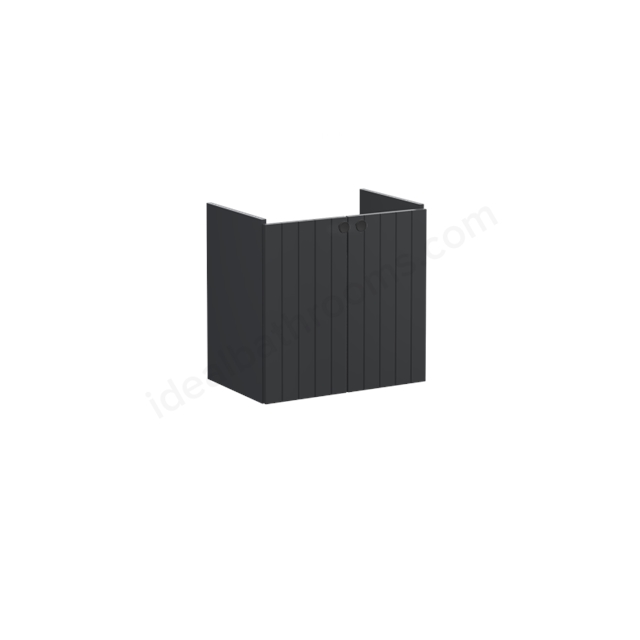 VitrA Root Groove Washbasin Unit Matt Graphite; without washbasin