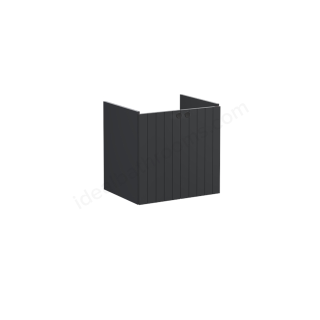VitrA Root Groove Washbasin Unit Matt Graphite; without washbasin