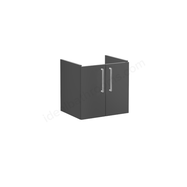 VitrA Root Flat Washbasin Unit Matt Storm Grey; without washbasin