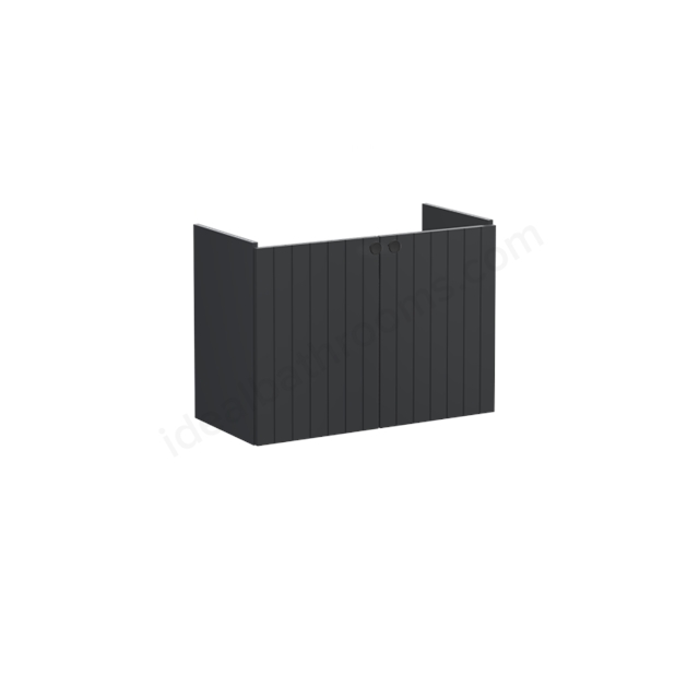 VitrA Root Groove Washbasin Unit Matt Graphite; without washbasin
