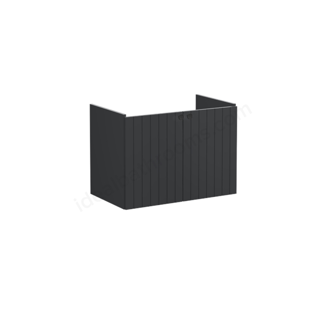 VitrA Root Groove Washbasin Unit Matt Graphite; without washbasin