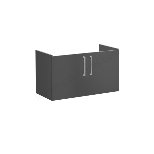 VitrA Root Flat Washbasin Unit Matt Storm Grey; without washbasin