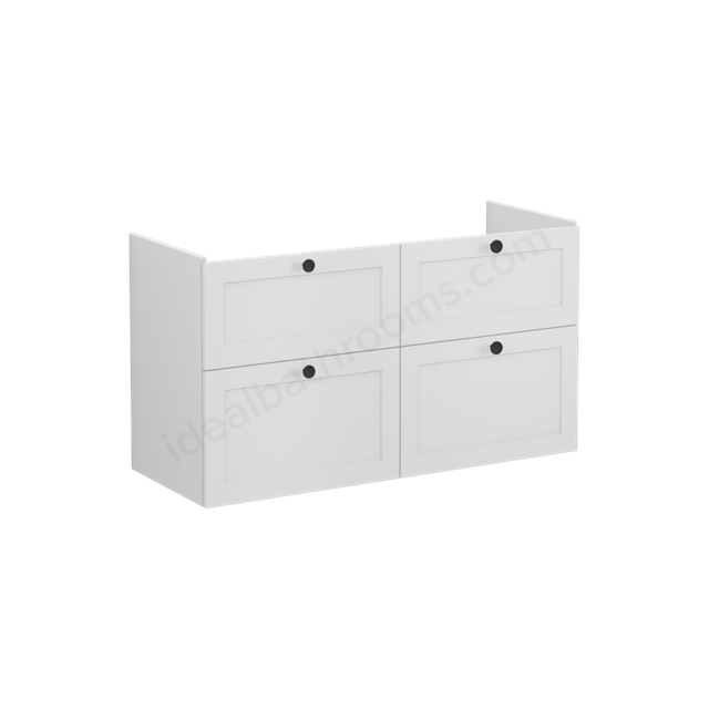 VitrA Root Classic; Vanity unit; 120 cm;four drawers Matt Light Grey; without washbasin