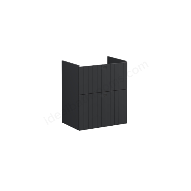 VitrA Root Groove Washbasin Unit Matt Graphite; without washbasin