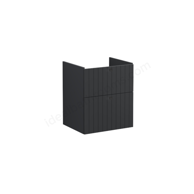 VitrA Root Groove Washbasin Unit Matt Graphite; without washbasin