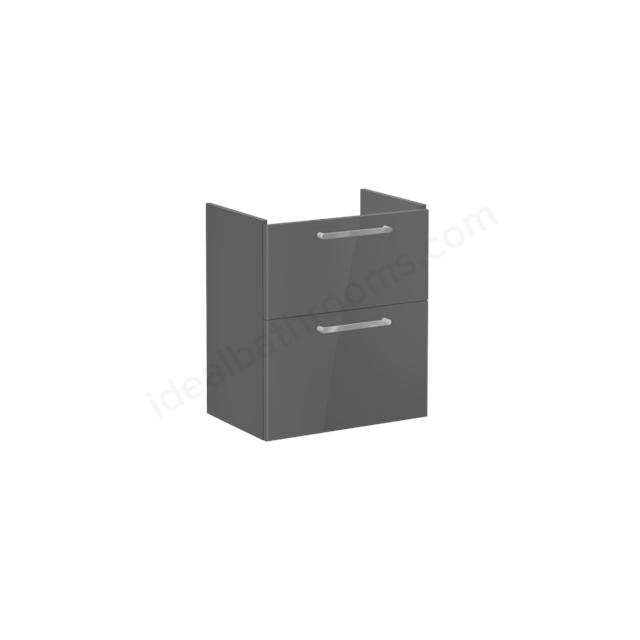 VitrA Root Flat Washbasin Unit Anthracite High Gloss; without washbasin