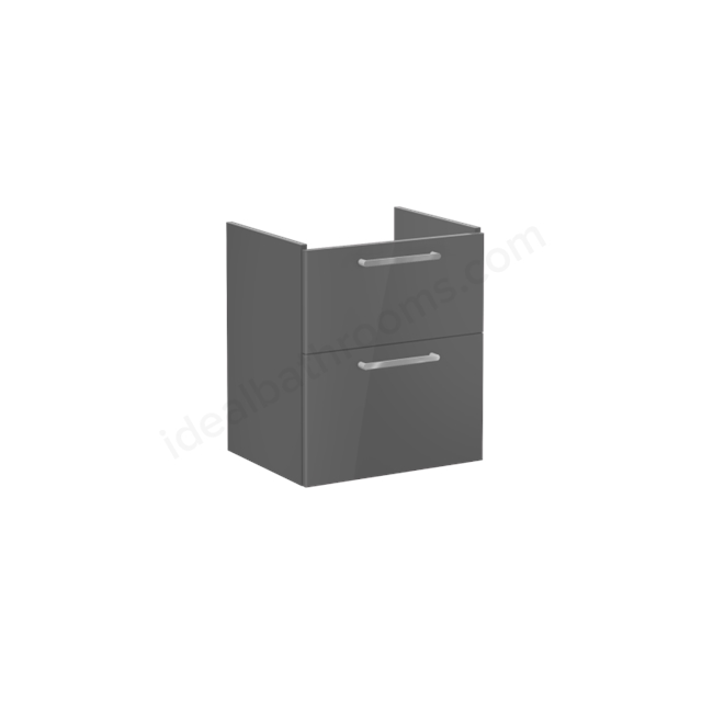 VitrA Root Flat Washbasin Unit Anthracite High Gloss; without washbasin