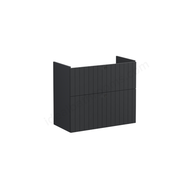 VitrA Root Groove Washbasin Unit Matt Graphite; without washbasin