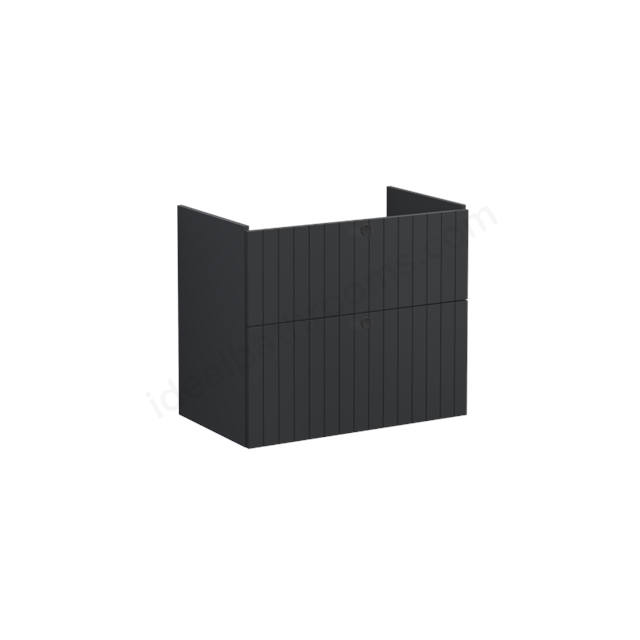 VitrA Root Groove Washbasin Unit Matt Graphite; without washbasin