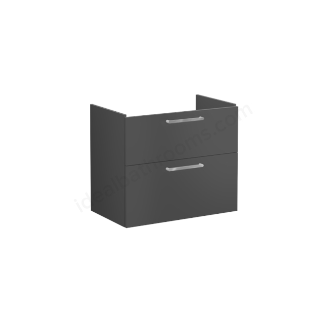 VitrA Root Flat Washbasin Unit Matt Storm Grey; without washbasin