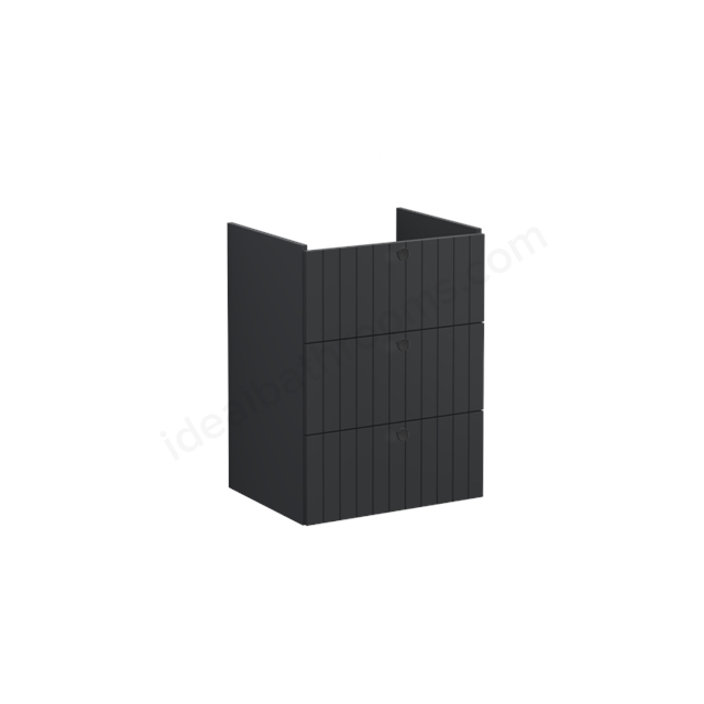 VitrA Root Groove Washbasin Unit Matt Graphite; without washbasin