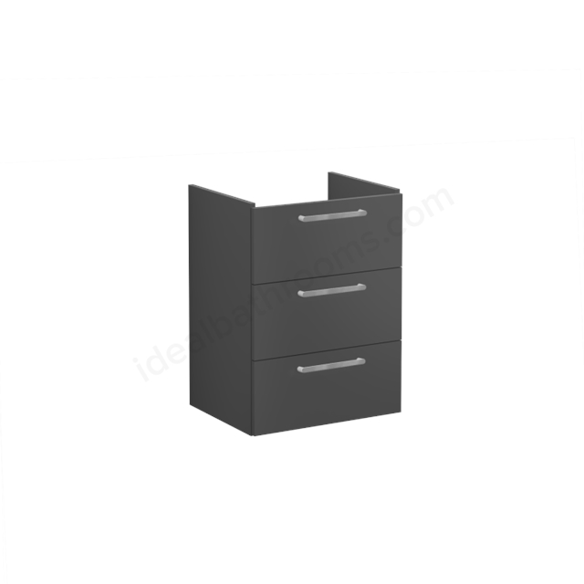 VitrA Root Flat Washbasin Unit Matt Storm Grey; without washbasin