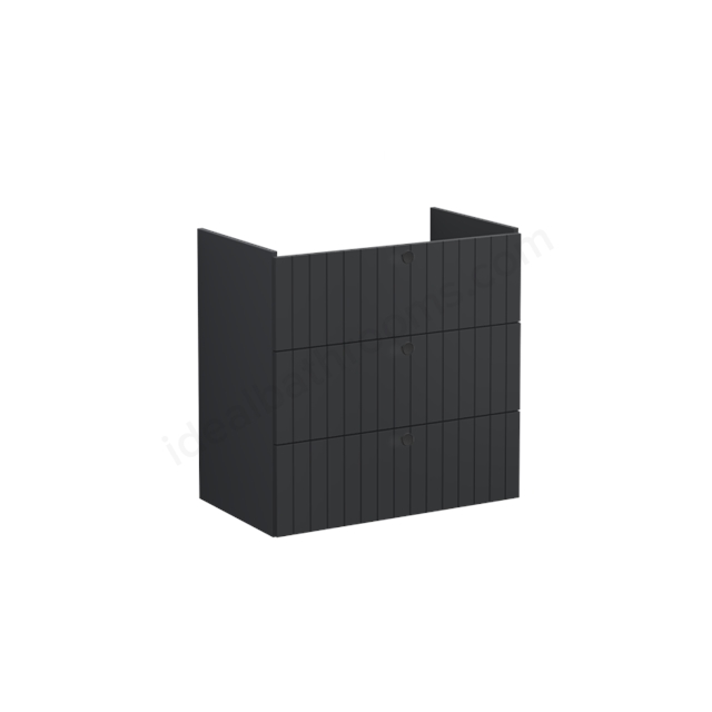 VitrA Root Groove Washbasin Unit Matt Graphite; without washbasin
