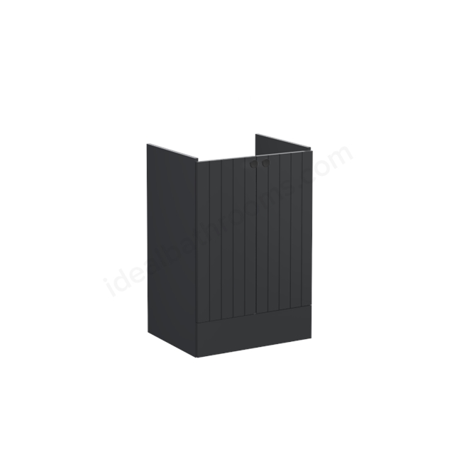 VitrA Root Groove Washbasin Unit Matt Graphite; without washbasin