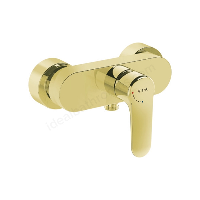 VitrA Root Round Shower Mixer Soft Gold Shower Mixer
