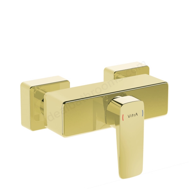 VitrA Root Square Shower Mixer Soft Gold Shower Mixer