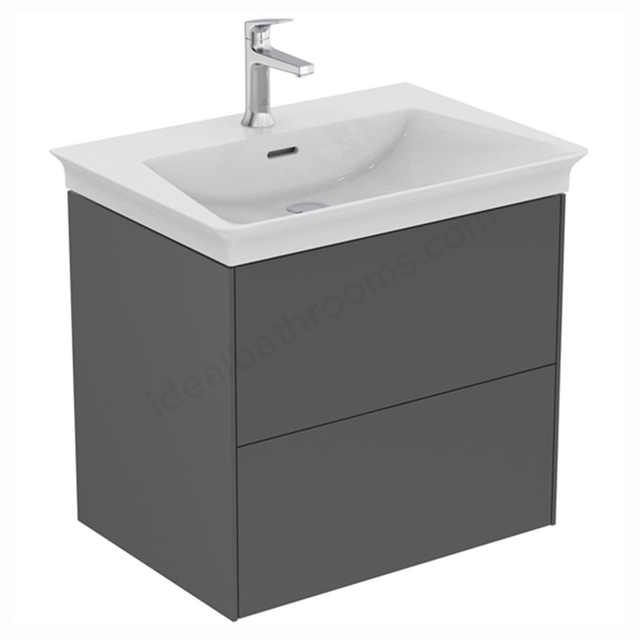 Ideal Standard Conca 600mm Wall Mounted Vanity Unit - Matt Anthracite