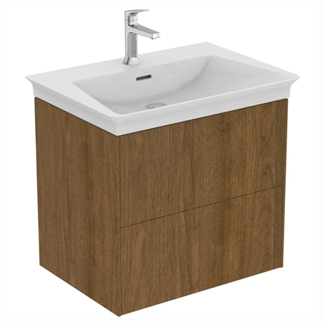 Ideal Standard Conca 600mm Wall Mounted Vanity Unit - Dark Walnut