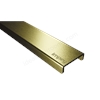 Impey Linear 800mm Element Vertical Outlet Drain - Brushed Gold