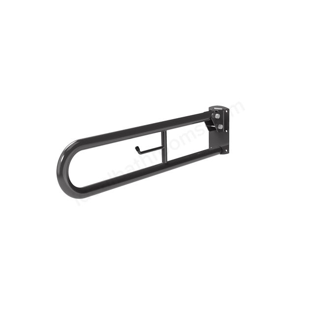 Fitzroy Of London 800mm Steel Hinged Rail w/ Lift & Lock - Grey