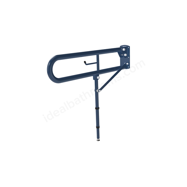 Fitzroy Of London 800mm Steel Hinged Rail w/ Leg Lift & Lock - Dark Blue