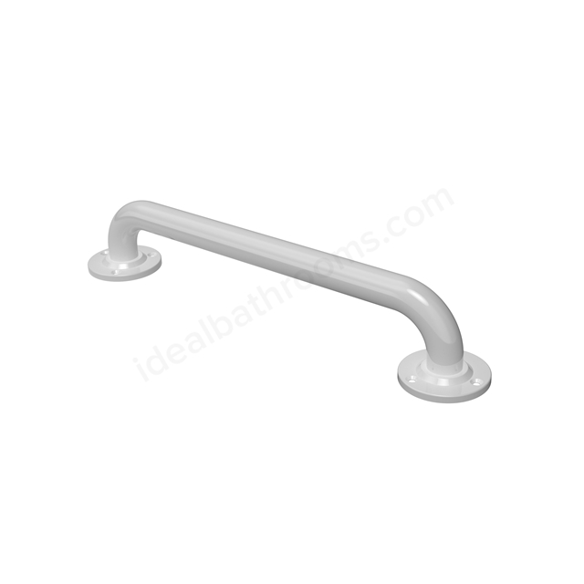 Fitzroy Of London 450mm Steel Grab Rail w/ Exposed Fixings - White