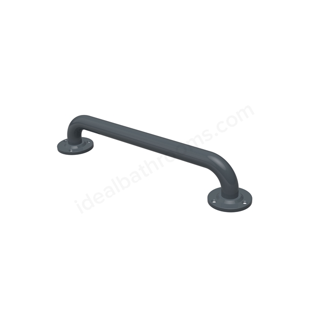 Fitzroy Of London 450mm Steel Grab Rail w/ Exposed Fixings - Dark Grey