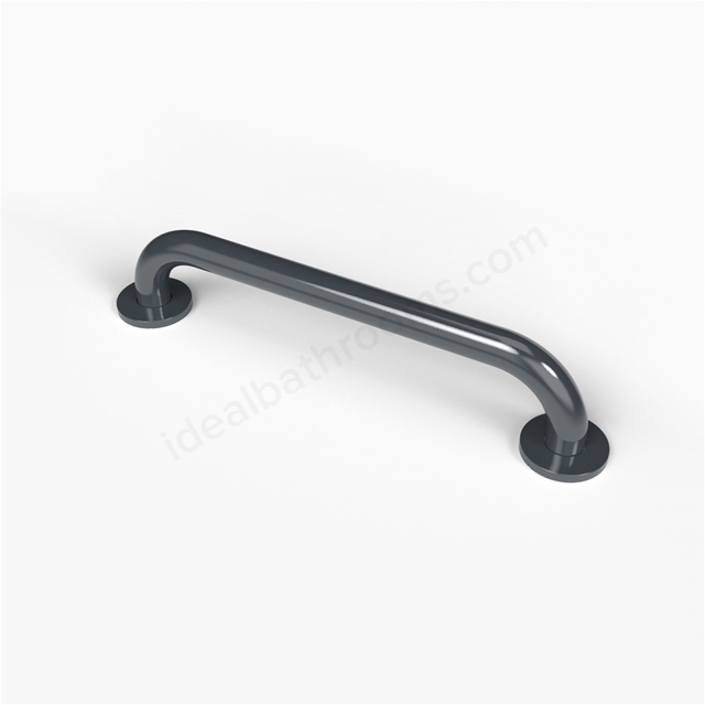 Fitzroy Of London 450mm Concealed Grab Rail - Stainless Steel - Dark Grey