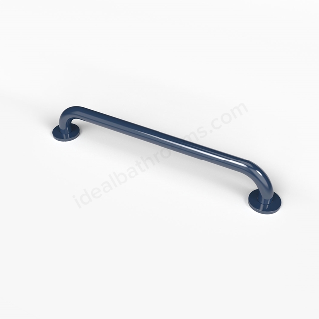 Fitzroy Of London 600mm Concealed Grab Rail - Stainless Steel - Dark Blue