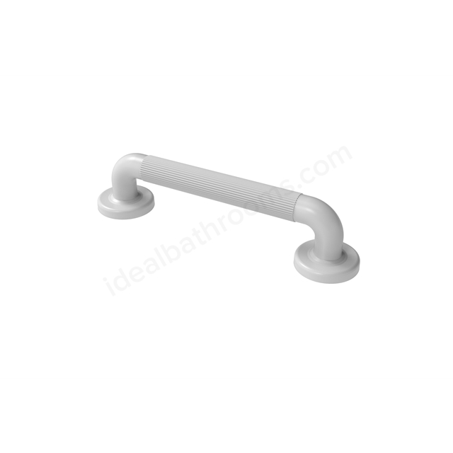 Fitzroy Of London 300mm Plastic Fluted Grab Rail - White