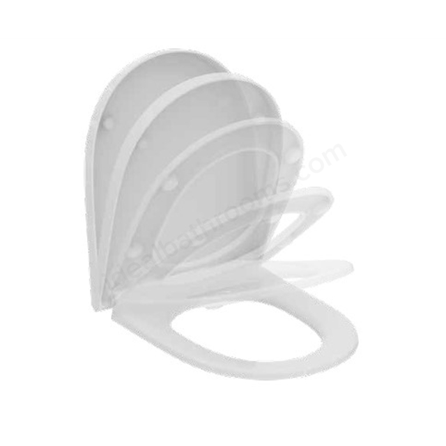 Ideal Standard i.Life O Slow Close Toilet Seat w/ Quick Release - White